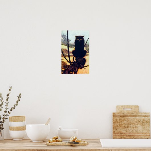 De zwarte kat poster (Keuken)