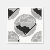 De zwarte kat servet (Voorkant)