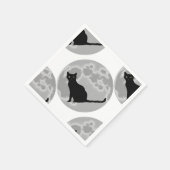 De zwarte kat servet (Hoek)