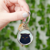 De zwarte kat sleutelhanger (Hand)