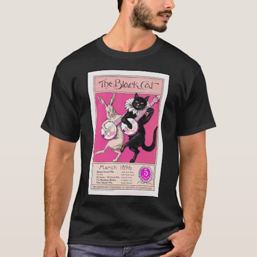 De zwarte kat t-shirt (Voorkant)