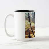 De zwarte kat tweekleurige koffiemok (Links)