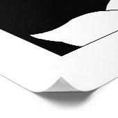 De zwarte kat van Aubrey Beardsley Poster print (Hoek)