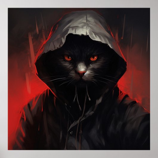 De zwarte kat van de schrik poster (Voorkant)