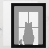 De Zwarte Kat van het venster klikt om een kleuren (Voorkant / Achterkant)