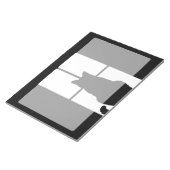 De Zwarte Kat van het venster klikt om een kleuren Notitieblok (Schuin)