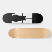 De Zwarte Kat van het venster klikt om een kleuren Skateboard (Horizontaal)