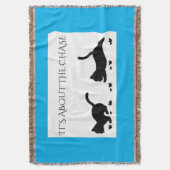 De zwarte katjes werpen aangepaste deken (Voorkant Verticaal)