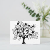 De zwarte kattenboom briefkaart (Staand voorkant)