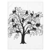 De zwarte kattenboom tafelkleed (Voorkant)