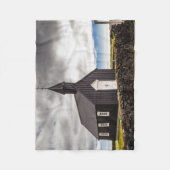 De Zwarte Kerk van Budir, IJsland Fleece Deken (Voorkant)