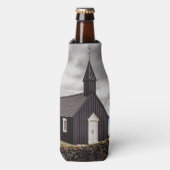 De Zwarte Kerk van Budir, IJsland Flesjeskoeler (Fles Voorkant)