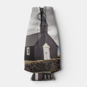 De Zwarte Kerk van Budir, IJsland Flesjeskoeler (Achterkant)