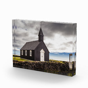 De Zwarte Kerk van Budir, IJsland Fotoblokken