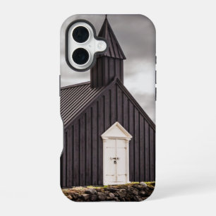 De Zwarte Kerk Van Budir, IJsland iPhone 16 Hoesje
