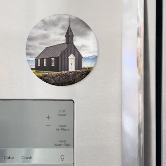 De Zwarte Kerk van Budir, IJsland Magneet (Insitu (Koelkast))