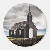 De Zwarte Kerk van Budir, IJsland Magneet (Voorkant)