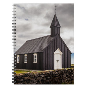 De Zwarte Kerk van Budir, IJsland Notitieboek