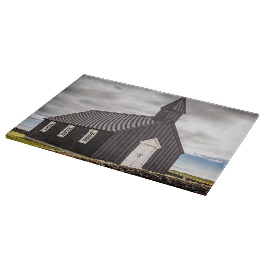 De Zwarte Kerk van Budir, IJsland Snijplank (Hoek)