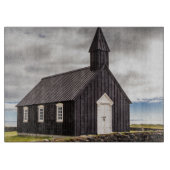 De Zwarte Kerk van Budir, IJsland Snijplank (Voorkant)