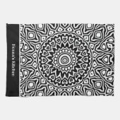 De zwarte keuken van Nonna en het witte Mandala Pa Theedoek (Horizontaal)