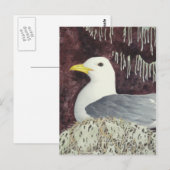 De zwarte Kittiwake Briefkaart (Voorkant / Achterkant)