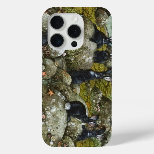 De zwarte konijnen van Hy-Brasil Case-Mate iPhone Case (Achterkant)