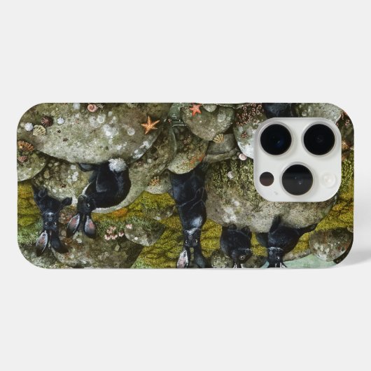 De zwarte konijnen van Hy-Brasil Case-Mate iPhone Case (Achterkant (horizontaal))