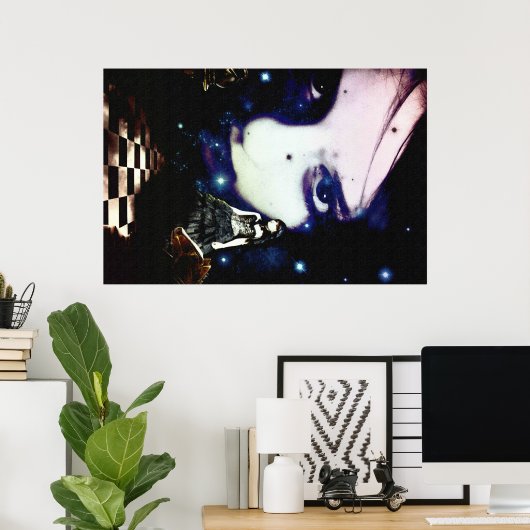 De zwarte koningin van Chess! Poster (Thuiskantoor)