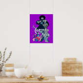 DE ZWARTE KORSAAR paars Poster (Keuken)
