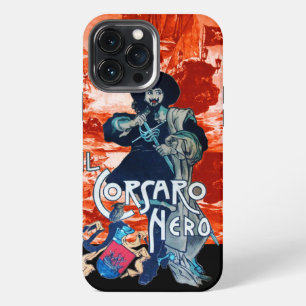 DE ZWARTE KORSAAR /Piraten Scheepsslag in het Rood iPhone 13 Pro Max Hoesje