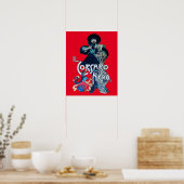 DE ZWARTE KORSAAR Rood Poster (Keuken)