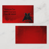 De zwarte kraaien visitekaartje (Voorkant / Achterkant)