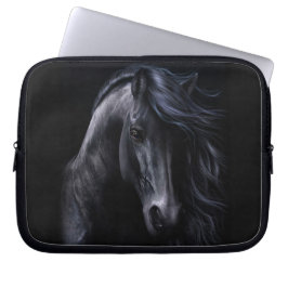 De zwarte laptophoes laptop sleeve