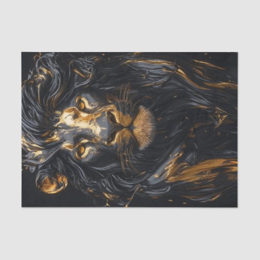 De Zwarte Leeuw Koning4 Tissuepapier (Voorkant)