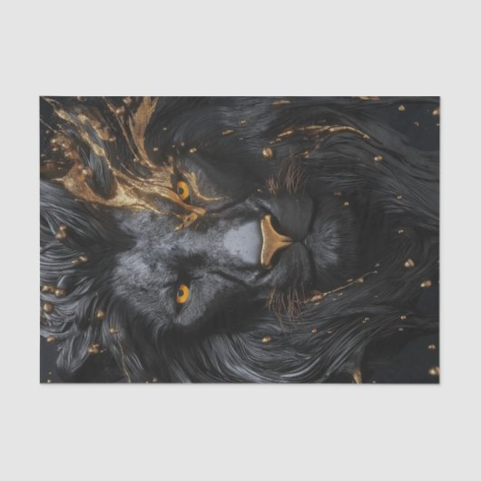 De Zwarte Leeuw Koning5 Tissuepapier (Voorkant)