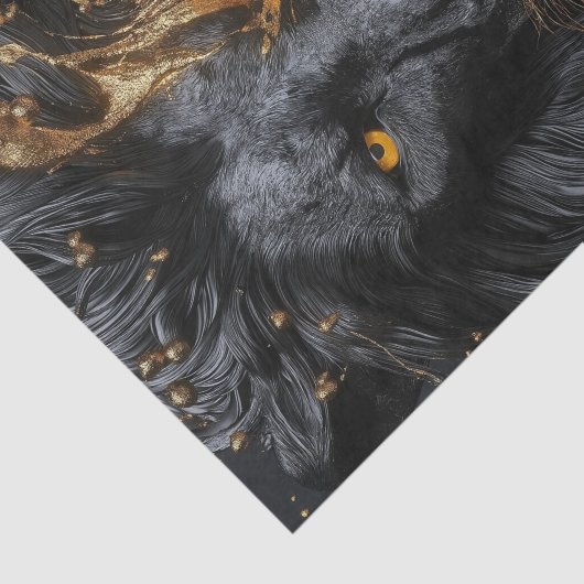 De Zwarte Leeuw Koning5 Tissuepapier (Detail)