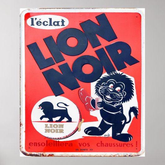 De zwarte leeuw. poster (Voorkant)