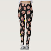 De zwarte Leggings van de hairy pigs (Voorkant)