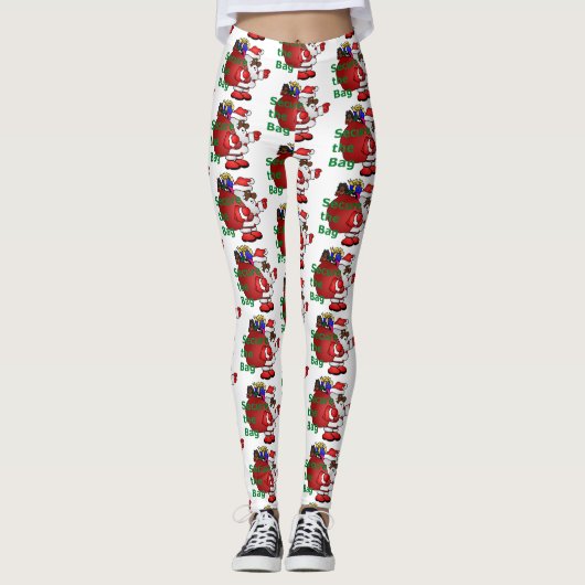 de zwarte leggings van santa veilig stellen (Voorkant)