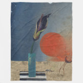 De zwarte lelie van de Nijl van Morris Graves Fleece Deken (Voorkant)