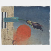 De zwarte lelie van de Nijl van Morris Graves Fleece Deken (Voorkant (Horizontaal))