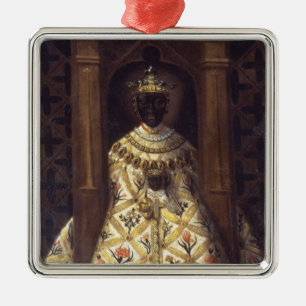 De zwarte maagd in Chadaraita Metalen Ornament