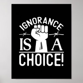 De zwarte Maand van de Geschiedenis Onwetendheid i Poster