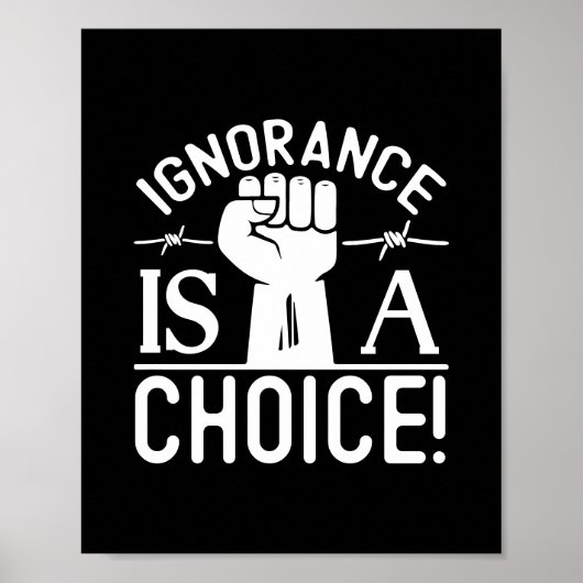 De zwarte Maand van de Geschiedenis Onwetendheid i Poster (Voorkant)