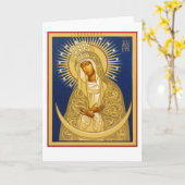 De zwarte Madonna Kaart (Gele Bloem)