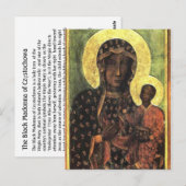 De Zwarte Madonna van Częstochowa Briefkaart (Voorkant / Achterkant)