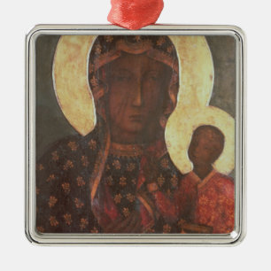 De zwarte Madonna van Jasna Gora Metalen Ornament