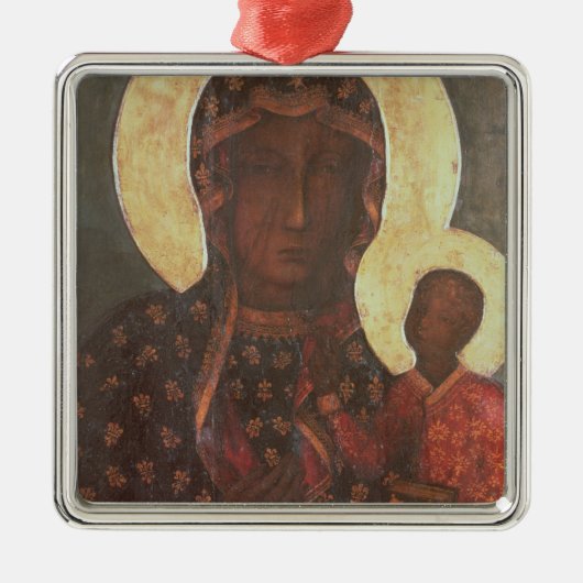 De zwarte Madonna van Jasna Gora Metalen Ornament (Voorkant)