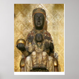 De zwarte Madonna van Montserrat Canvas Print